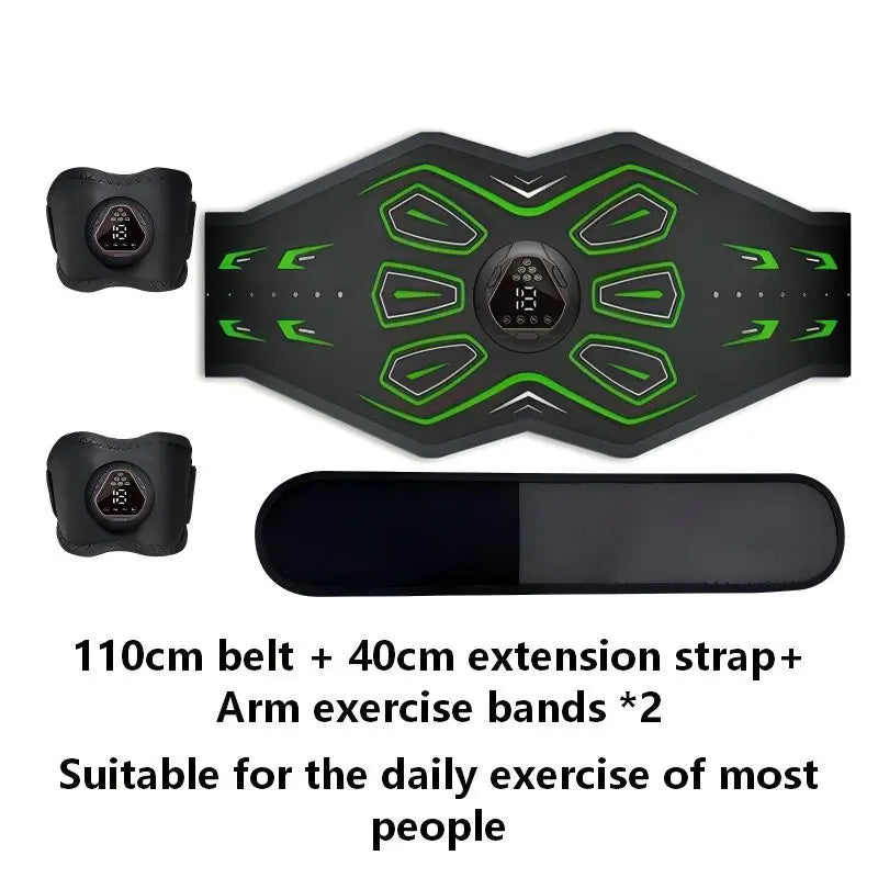 Abdominal Muscle Contraction Training Belt, 6 Modes,Velcro Fastening Design, Lazy Exercise , 18-Level Intensity Adjustment Function, Compact and Portable with Rechargeable Battery, Suitable for Abdominal Muscle Workouts, Perfect for Home Use