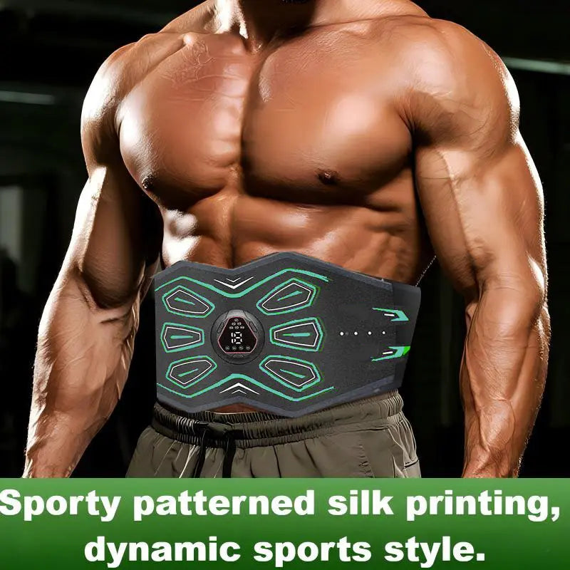 Abdominal Muscle Contraction Training Belt, 6 Modes,Velcro Fastening Design, Lazy Exercise , 18-Level Intensity Adjustment Function, Compact and Portable with Rechargeable Battery, Suitable for Abdominal Muscle Workouts, Perfect for Home Use